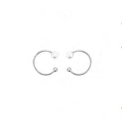 Orecchini Donna 4US Cesare Paciotti Acciaio Semicerchio 4UOR8165W